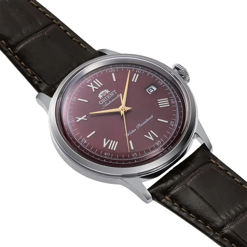 Orient Bambino Version II Dial Leather Men's Watch- RA-AC0026R
